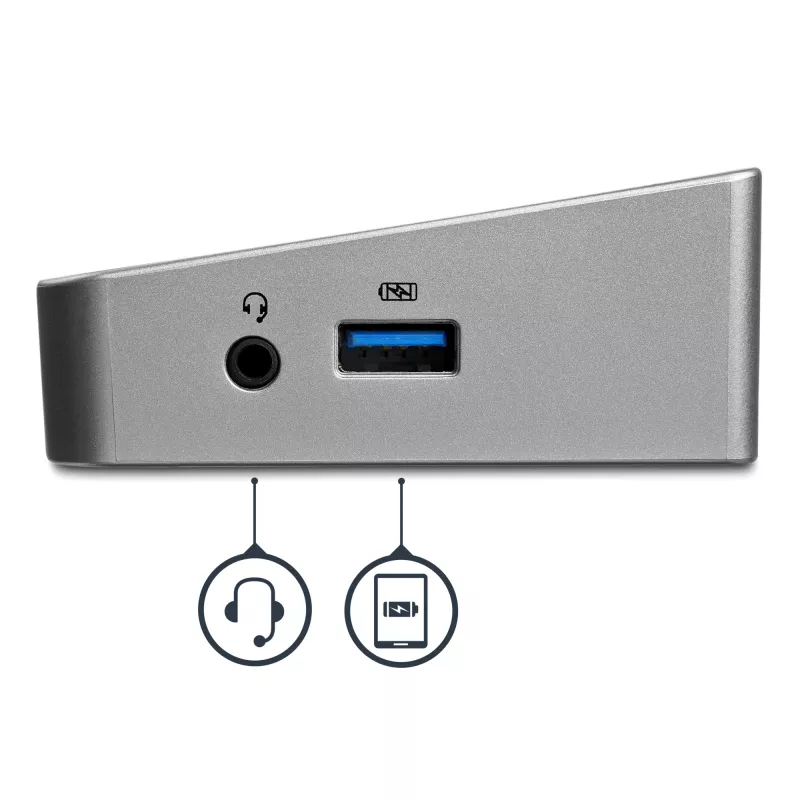 StarTech.com USB 3.0 dokavimo stotelė trims monitoriams – 1x HDMI – 2x DisplayPort