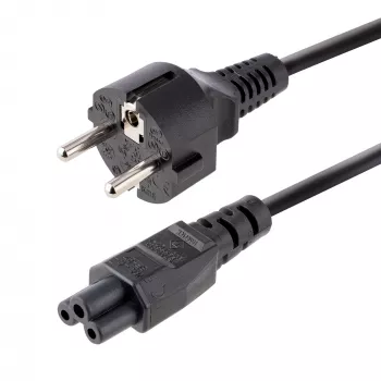 StarTech.com 3 m maitinimo laidas nešiojamam kompiuteriui, EU Schuko į C5, 2,5 A 250 V, 18 AWG