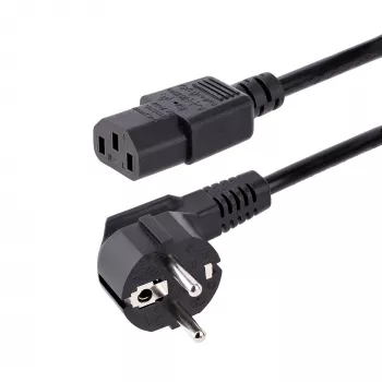 StarTech.com 3 m maitinimo laidas, EU Schuko į C13, 18AWG, 250V 10A, juodas