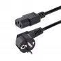 StarTech.com 3 m maitinimo laidas, EU Schuko į C13, 18AWG, 250V 10A, juodas