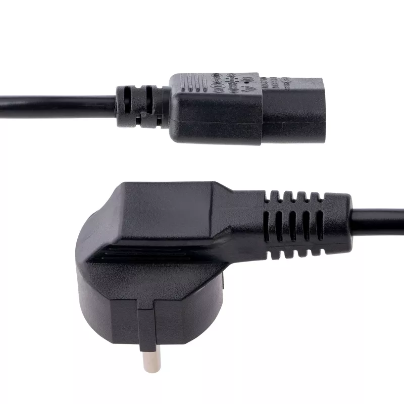 StarTech.com 3 m maitinimo laidas, EU Schuko į C13, 18AWG, 250V 10A, juodas