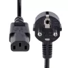StarTech.com 3 m maitinimo laidas, EU Schuko į C13, 18AWG, 250V 10A, juodas