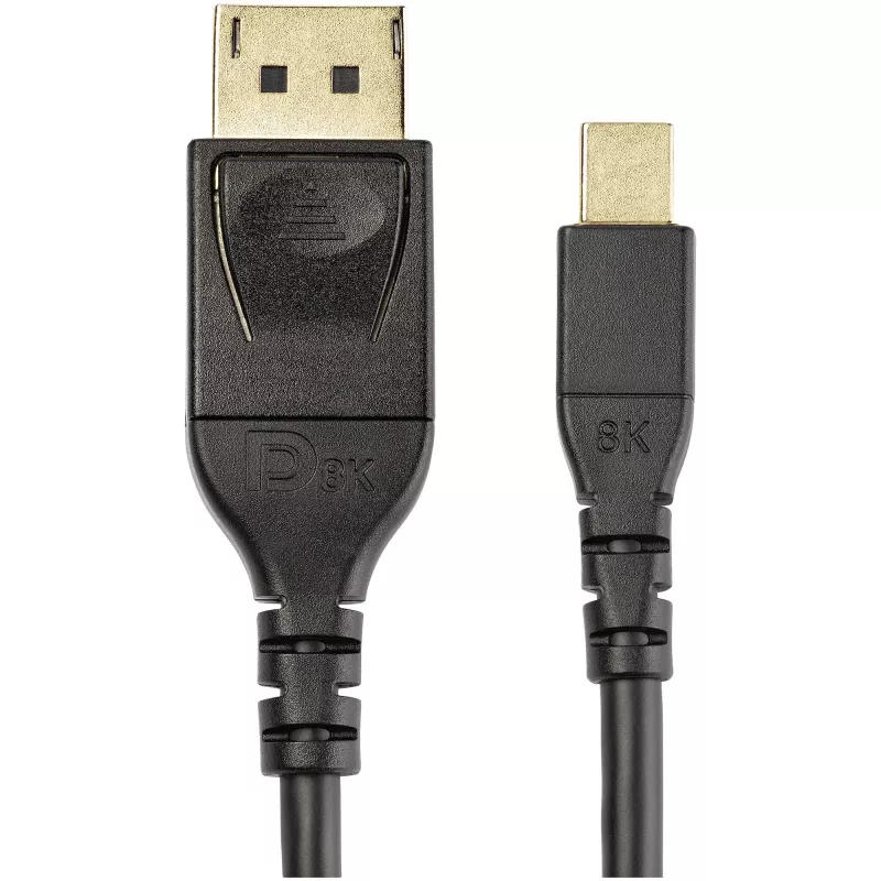 StarTech.com 1 m VESA sertifikuotas Mini DisplayPort į DisplayPort 1.4 laidas – 8K 60Hz HBR3 HDR – itin plonas (34 AWG) Ultra HD 4K 120Hz – monitoriaus/vaizdo laidas