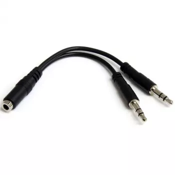 StarTech.com 3.5mm 4 pozicijų į 2x 3 pozicijų 3.5mm ausinių skirstytuvas - F/M