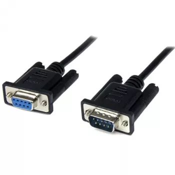 StarTech.com 2 m juodas DB9 RS232 nuoseklus nulinio modemo kabelis F/M