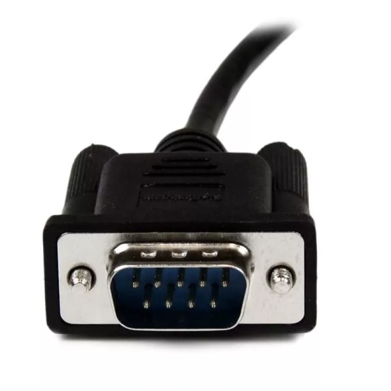 StarTech.com 2 m juodas DB9 RS232 nuoseklus nulinio modemo kabelis F/M