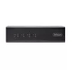 StarTech.com 4 prievadų dviejų monitorių DisplayPort KVM jungiklis, 4K 60Hz, 2x USB 5Gbps šakotuvai, 2x USB 2.0 HID prievadai, karštųjų klavišų ir mygtukų perjungimas, TAA atitiktis - 3.5mm garsas, HDCP