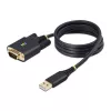 StarTech.com 3ft (1m) USB į RS232 adapteris su COM išlaikymu, keičiamais varžtais/veržlėmis, USB-A į DB9 RS232, FTDI IC, ESD apsauga, Windows/macOS/Linux