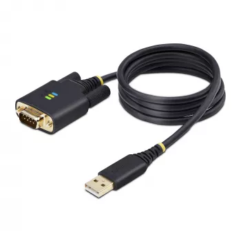 StarTech.com 3ft (1m) USB į RS232 adapteris su COM išlaikymu, keičiamais varžtais/veržlėmis, USB-A į DB9 RS232, FTDI IC, ESD apsauga, Windows/macOS/Linux