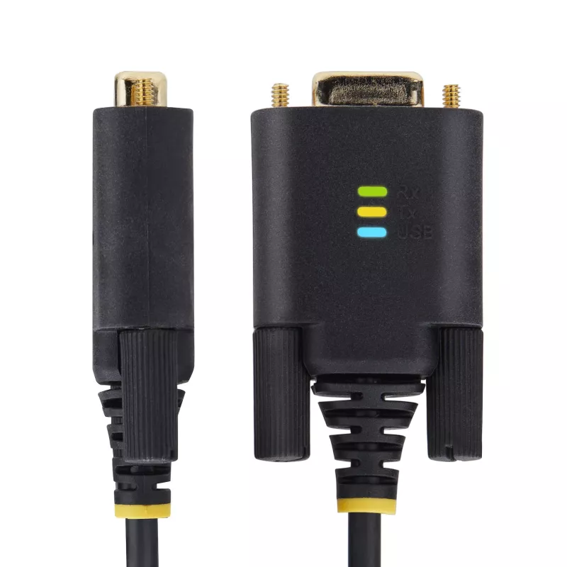 StarTech.com 3ft (1m) USB į RS232 adapteris su COM išlaikymu, keičiamais varžtais/veržlėmis, USB-A į DB9 RS232, FTDI IC, ESD apsauga, Windows/macOS/Linux