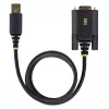 StarTech.com 3ft (1m) USB į RS232 adapteris su COM išlaikymu, keičiamais varžtais/veržlėmis, USB-A į DB9 RS232, FTDI IC, ESD apsauga, Windows/macOS/Linux
