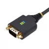 StarTech.com 3ft (1m) USB į RS232 adapteris su COM išlaikymu, keičiamais varžtais/veržlėmis, USB-A į DB9 RS232, FTDI IC, ESD apsauga, Windows/macOS/Linux