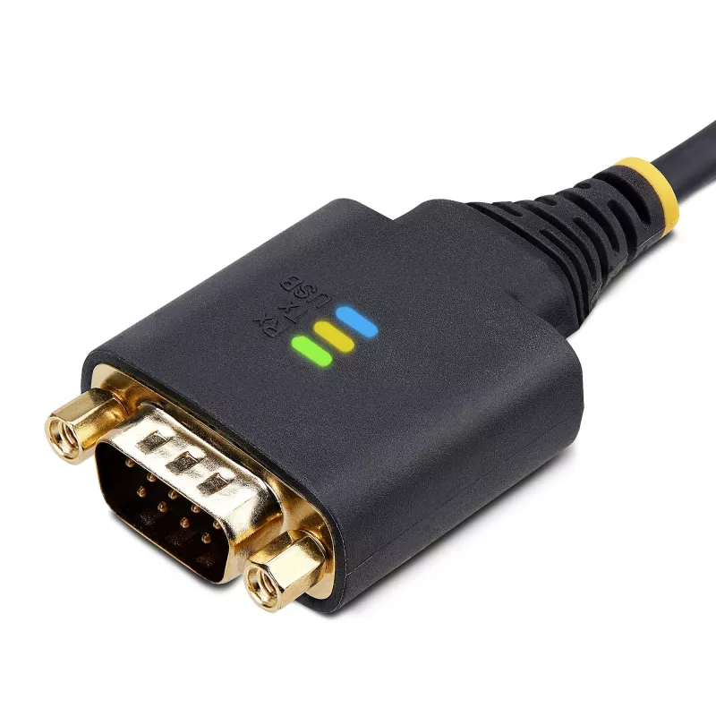 StarTech.com 3ft (1m) USB į RS232 adapteris su COM išlaikymu, keičiamais varžtais/veržlėmis, USB-A į DB9 RS232, FTDI IC, ESD apsauga, Windows/macOS/Linux