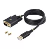 StarTech.com 3ft (1m) USB į RS232 adapteris su COM išlaikymu, keičiamais varžtais/veržlėmis, USB-A į DB9 RS232, FTDI IC, ESD apsauga, Windows/macOS/Linux