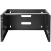 StarTech.com 6U sieninis tinklo stovas – 14 colių gylio (žemo profilio) – 19 colių skydo laikiklis sekliems serveriams ir IT įrangai, tinklo jungikliams – 44 svarų/20 kg talpa, juodas