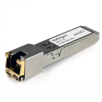 StarTech.com Cisco SFP-GE-T suderinamas SFP siųstuvas-imtuvas – varinis, RJ45, 10/100/1000 Mbps, 100 m, skirtas Cisco IE3400, IE3300, IE3200