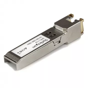 StarTech.com Cisco SFP-GE-T suderinamas SFP siųstuvas-imtuvas – varinis, RJ45, 10/100/1000 Mbps, 100 m, skirtas Cisco IE3400, IE3300, IE3200