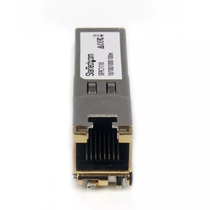 StarTech.com Cisco SFP-GE-T suderinamas SFP siųstuvas-imtuvas – varinis, RJ45, 10/100/1000 Mbps, 100 m, skirtas Cisco IE3400, IE3300, IE3200