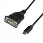 StarTech.com ICUSB232C USB-C į nuosekliojo prievado adapterio kabelis, USB-C į RS232 DB9, 40 cm, K/K, Windows/Mac/Linux, juodas