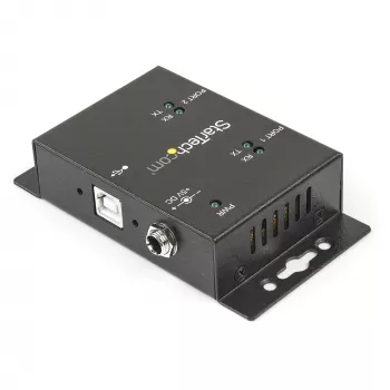 StarTech.com 2 prievadų pramoninis USB į RS232 adapteris su DIN bėgio laikikliais