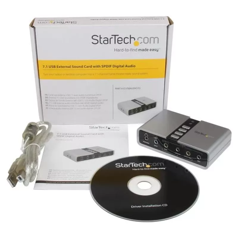 StarTech.com 7.1 USB garso adapteris su SPDIF skaitmeniniu garsu