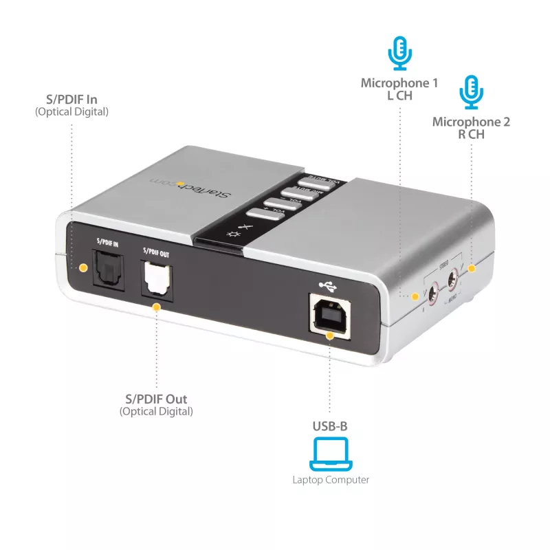 StarTech.com 7.1 USB garso adapteris su SPDIF skaitmeniniu garsu