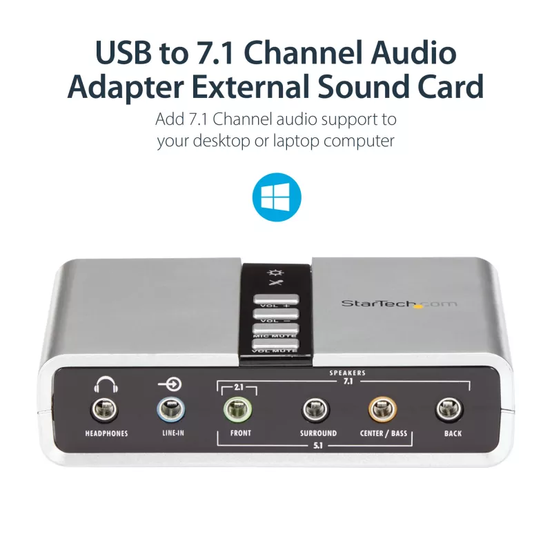 StarTech.com 7.1 USB garso adapteris su SPDIF skaitmeniniu garsu