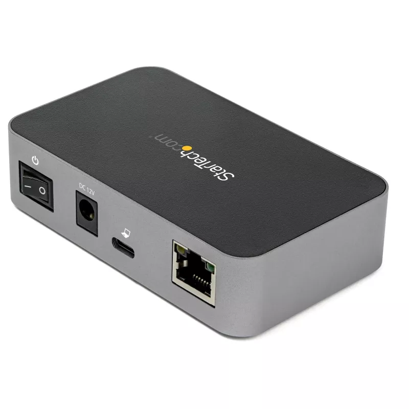 StarTech.com HB31C2A1CGS 3 prievadų USB-C šakotuvas su Gigabit Ethernet jungtimi, USB 3.1 Gen 2 10 Gbps, 2x USB-A + 1x USB-C, 1 m kabelis į kompiuterį, su maitinimo šaltiniu