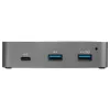 StarTech.com HB31C2A1CGS 3 prievadų USB-C šakotuvas su Gigabit Ethernet jungtimi, USB 3.1 Gen 2 10 Gbps, 2x USB-A + 1x USB-C, 1 m kabelis į kompiuterį, su maitinimo šaltiniu
