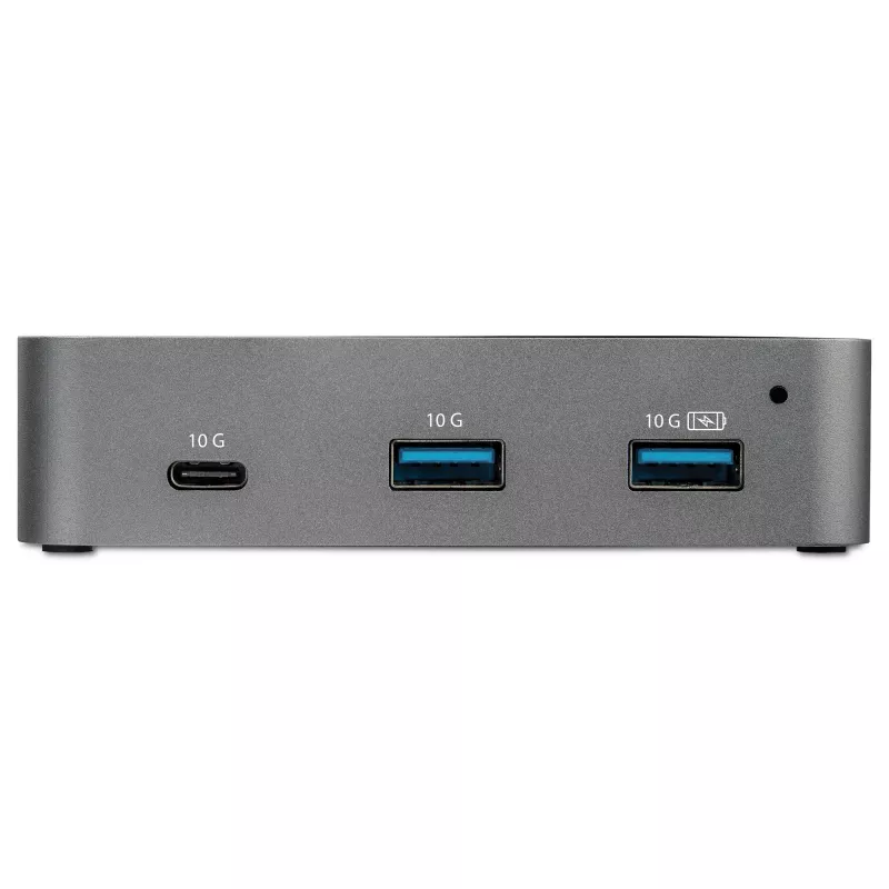 StarTech.com HB31C2A1CGS 3 prievadų USB-C šakotuvas su Gigabit Ethernet jungtimi, USB 3.1 Gen 2 10 Gbps, 2x USB-A + 1x USB-C, 1 m kabelis į kompiuterį, su maitinimo šaltiniu
