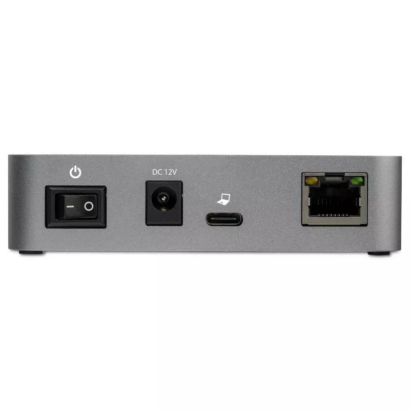 StarTech.com HB31C2A1CGS 3 prievadų USB-C šakotuvas su Gigabit Ethernet jungtimi, USB 3.1 Gen 2 10 Gbps, 2x USB-A + 1x USB-C, 1 m kabelis į kompiuterį, su maitinimo šaltiniu