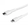 StarTech.com 2 m baltas USB-C į Lightning laidas su aramido pluoštu, MFi sertifikuotas