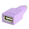 StarTech.com USB klaviatūros PS/2 adapteris - F/M, PS/2, USB A, violetinis