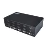 StarTech.com 4 prievadų dvigubas DisplayPort KVM jungiklis - 4K 60Hz, 3840 x 2160 pikseliai, 4K Ultra HD, montavimas į stelažą, 18 W, 2U, juodas