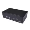 StarTech.com 4 prievadų dvigubas DisplayPort KVM jungiklis - 4K 60Hz, 3840 x 2160 pikseliai, 4K Ultra HD, montavimas į stelažą, 18 W, 2U, juodas
