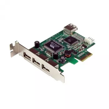 „StarTech.com“ 4 prievadų PCI Express Low Profile aukštos spartos USB kortelė