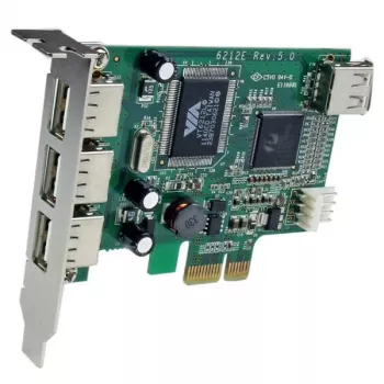 „StarTech.com“ 4 prievadų PCI Express Low Profile aukštos spartos USB kortelė