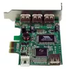 „StarTech.com“ 4 prievadų PCI Express Low Profile aukštos spartos USB kortelė