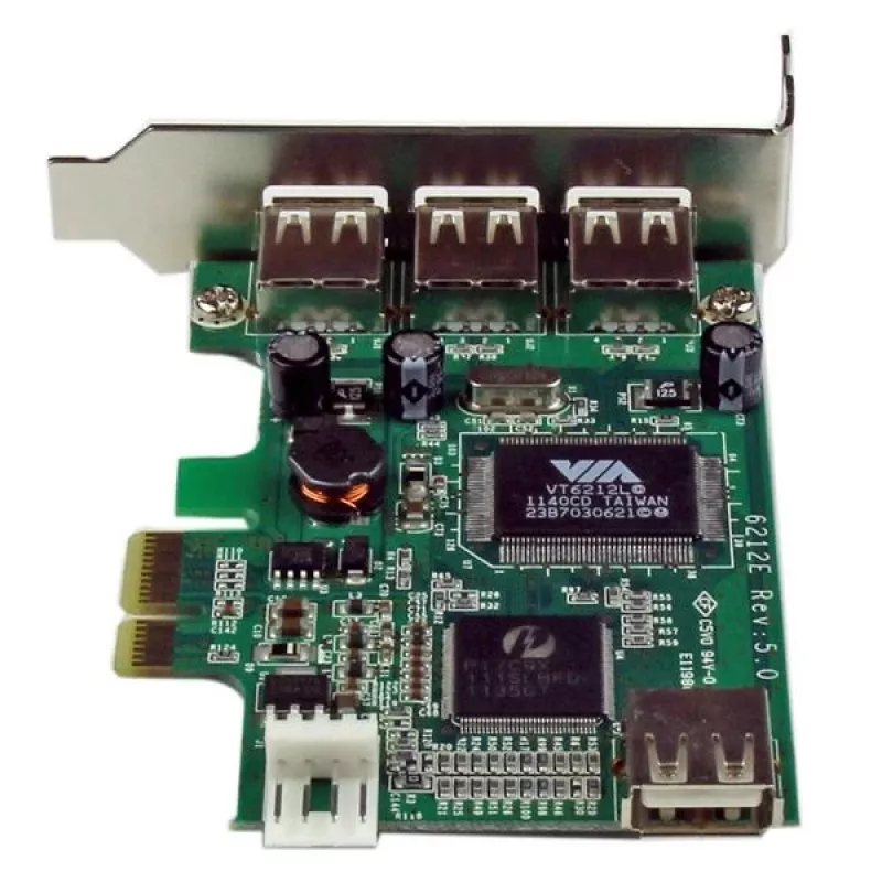„StarTech.com“ 4 prievadų PCI Express Low Profile aukštos spartos USB kortelė