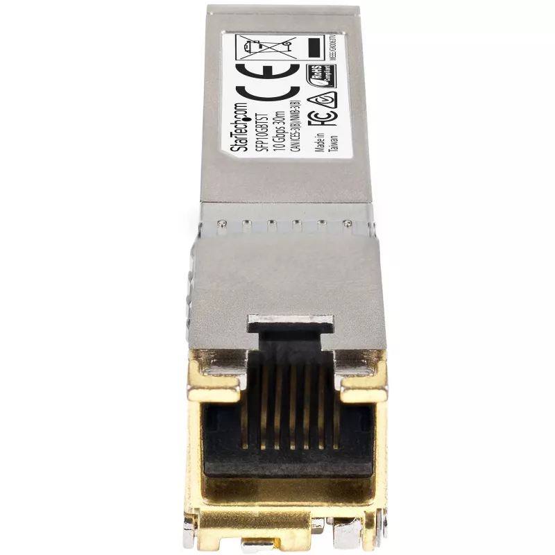 StarTech.com Cisco SFP-10GB-TC suderinamas SFP+ modulis – 10GBASE-T, SFP į RJ45, Cat6/Cat5e, 10GE Gigabit Ethernet, RJ-45, 30 m – Cisco Firepower, ASR1000, ASR9000