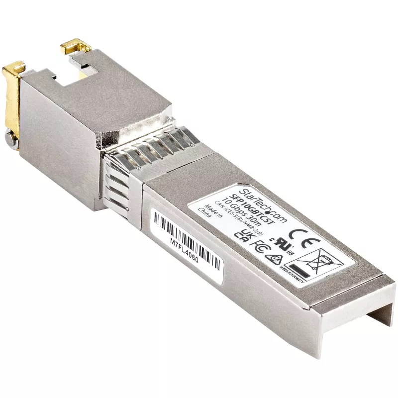 StarTech.com Cisco SFP-10GB-TC suderinamas SFP+ modulis – 10GBASE-T, SFP į RJ45, Cat6/Cat5e, 10GE Gigabit Ethernet, RJ-45, 30 m – Cisco Firepower, ASR1000, ASR9000