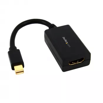 StarTech.com Mini DisplayPort į HDMI adapteris - mDP į HDMI vaizdo keitiklis - 1080p - Mini DP arba Thunderbolt 1/2 Mac/PC prie HDMI monitoriaus/ekrano/TV - Pasyvus mDP 1.2 į HDMI adapteris - Atnaujinta versija MDP2HDEC
