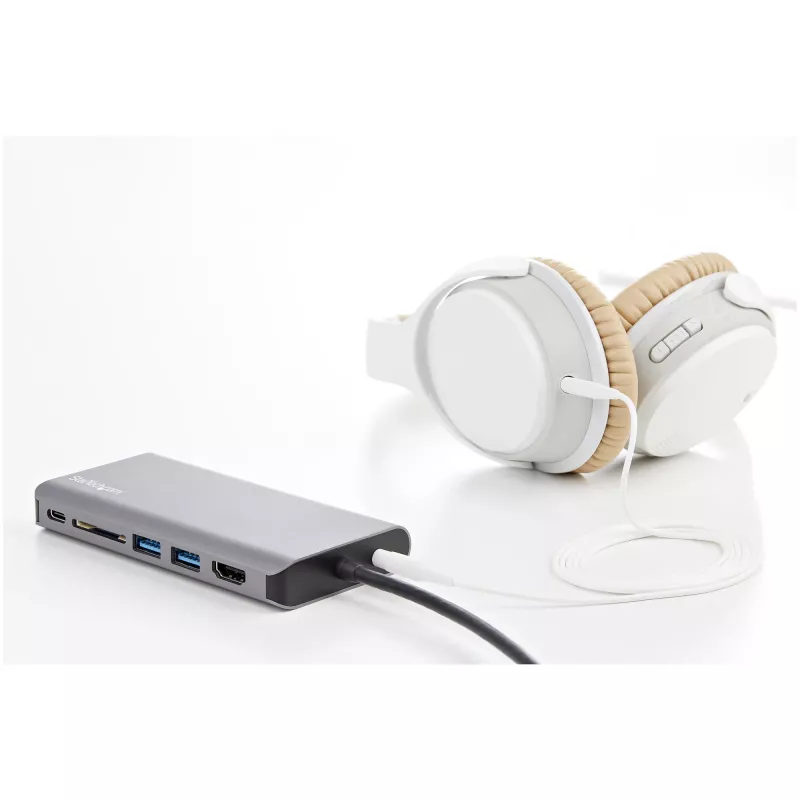 StarTech.com USB-C Mini kelioninis dokas su 4K HDMI / 1080p VGA, 3x USB 3.0, SD, GbE, garsu, 100W PD perdavimu