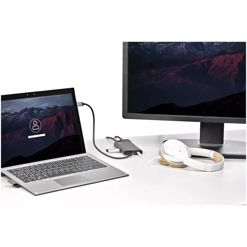 StarTech.com USB-C Mini kelioninis dokas su 4K HDMI / 1080p VGA, 3x USB 3.0, SD, GbE, garsu, 100W PD perdavimu