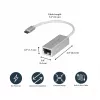 StarTech.com USB-C į Gigabit tinklo adapteris – sidabrinis
