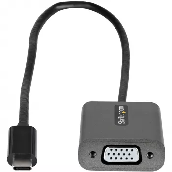 StarTech.com USB-C į VGA adapteris - 1080p USB Type-C į VGA adapteris - USB-C (DP Alt Mode) į VGA monitoriaus/ekrano vaizdo keitiklis - suderinamas su Thunderbolt 3 - 30 cm ilgio kabelis