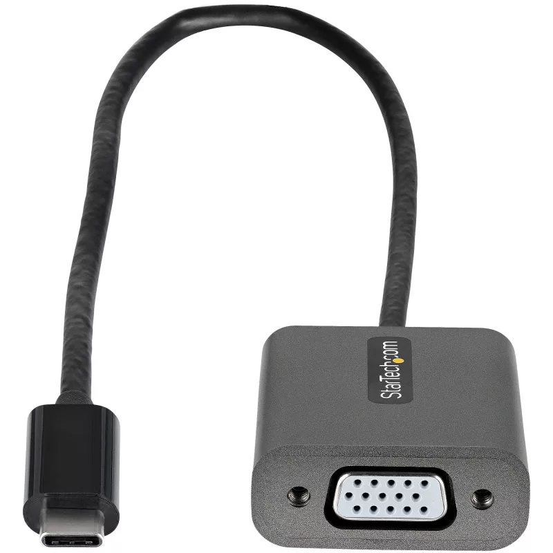 StarTech.com USB-C į VGA adapteris - 1080p USB Type-C į VGA adapteris - USB-C (DP Alt Mode) į VGA monitoriaus/ekrano vaizdo keitiklis - suderinamas su Thunderbolt 3 - 30 cm ilgio kabelis