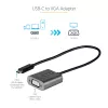 StarTech.com USB-C į VGA adapteris - 1080p USB Type-C į VGA adapteris - USB-C (DP Alt Mode) į VGA monitoriaus/ekrano vaizdo keitiklis - suderinamas su Thunderbolt 3 - 30 cm ilgio kabelis