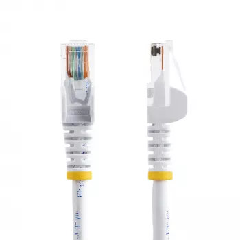 StarTech.com Cat5e jungiamasis laidas su apsaugotais RJ45 lizdais - 3 m, baltas