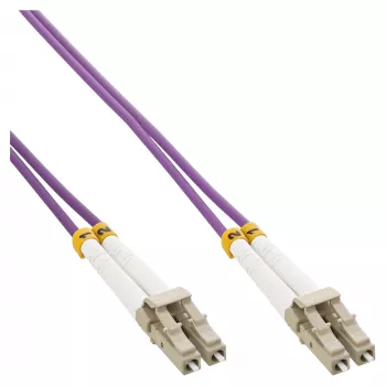 InLine Fiber Optinis Duplekso Laidas LC/LC 50/125µm OM4 15m